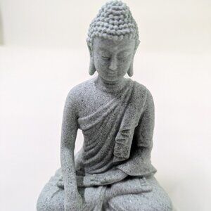 Mini Buddha Statue – Sandstone Zen Figurine for Desk, Aquarium, or Home Décor